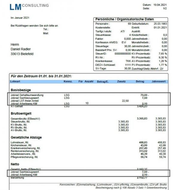 Fahrrad Leasing in SAP HCM umsetzen LM Consulting